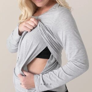 Bamboo Maternity & Nursing Long Sleeve T-shirt